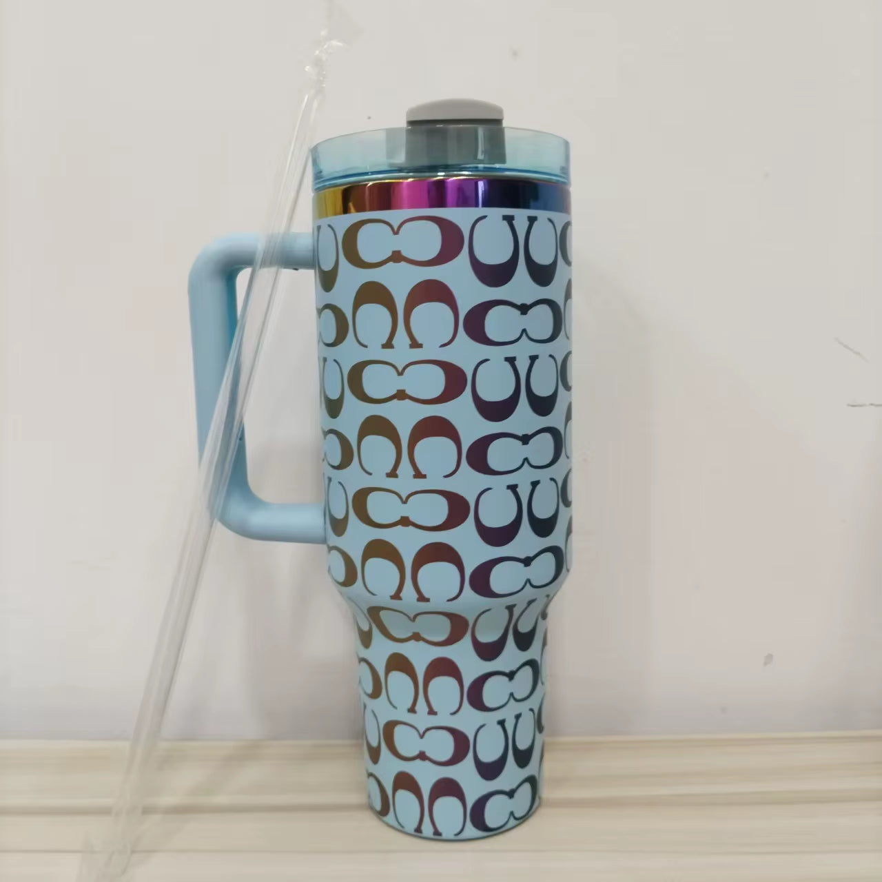 Best Seller Original Famous Brand Stan Cup Handle 40Oz Stainless Steel Vacuum Insulated Temperature Measurement Light Luxury