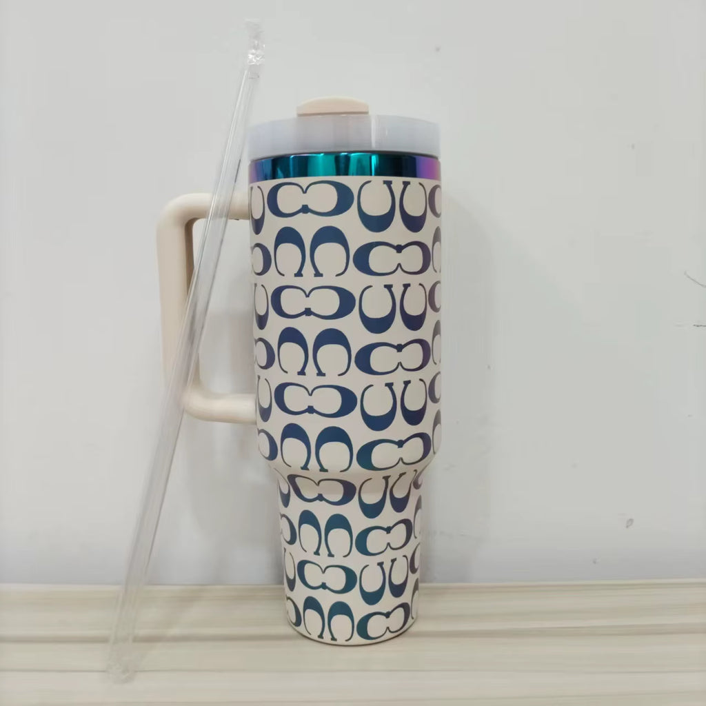 Best Seller Original Famous Brand Stan Cup Handle 40Oz Stainless Steel Vacuum Insulated Temperature Measurement Light Luxury