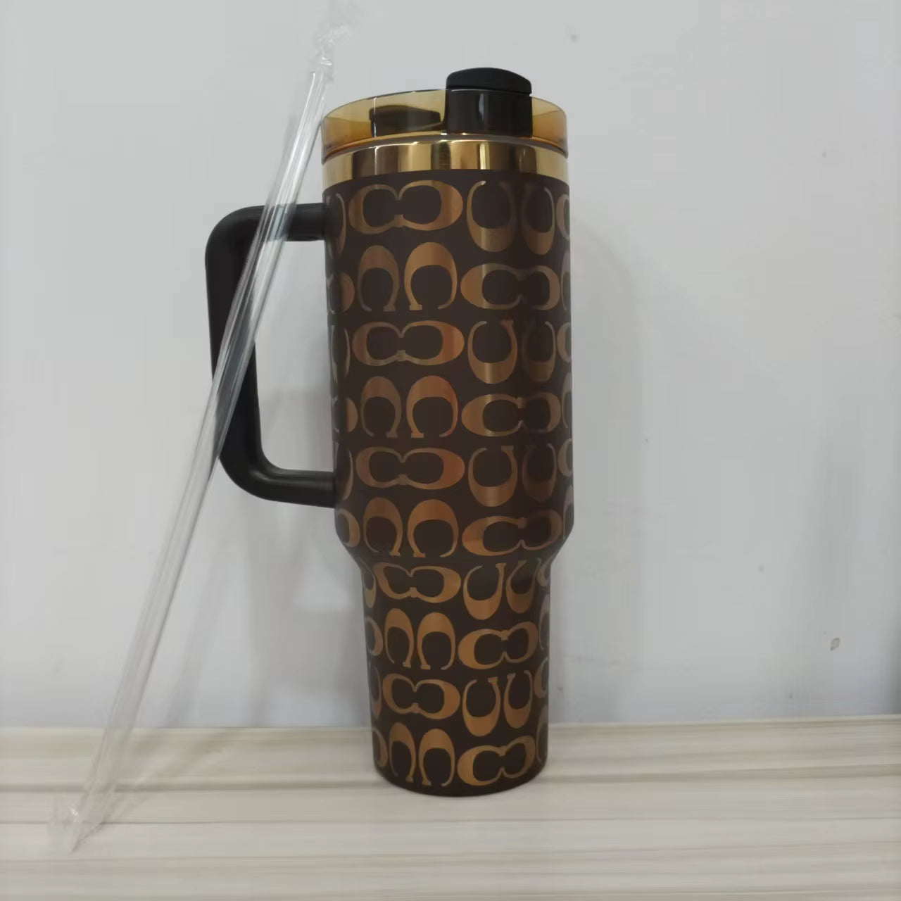 40oz Luxury Style Tumbler with Temperature Display - Stainless Steel Insulated Travel Mug